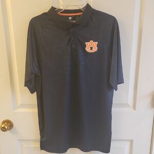 Colosseum Navy Polo with Orange Logo